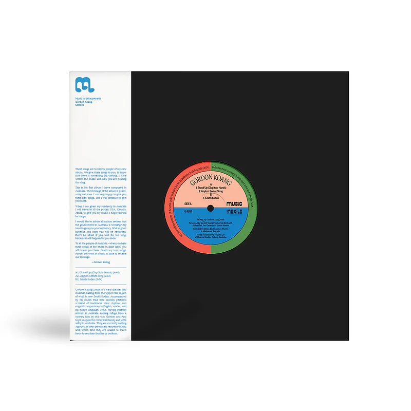 Gordan Koang — Stand Up (Clap Your Hands) 12" Single 