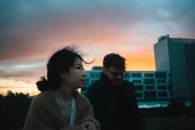 Photo of Mindy Meng Wang 王萌 & Tim Shiel 